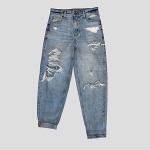 American Eagle Ripped Relaxed Mom Jeans
